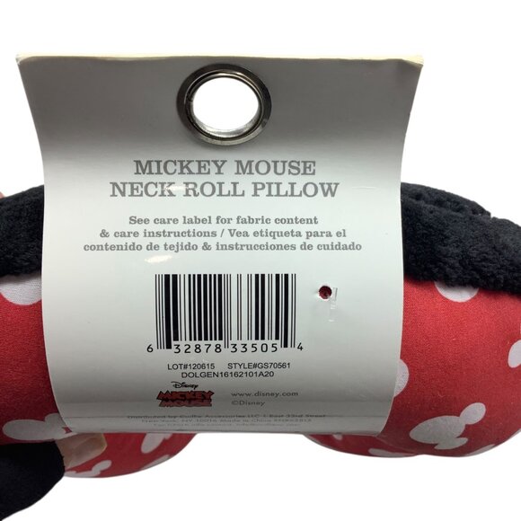 Disney Baby Mickey Mouse Neck Roll Pillow Travel & Comfort NEW NWT - Picture 5 of 5